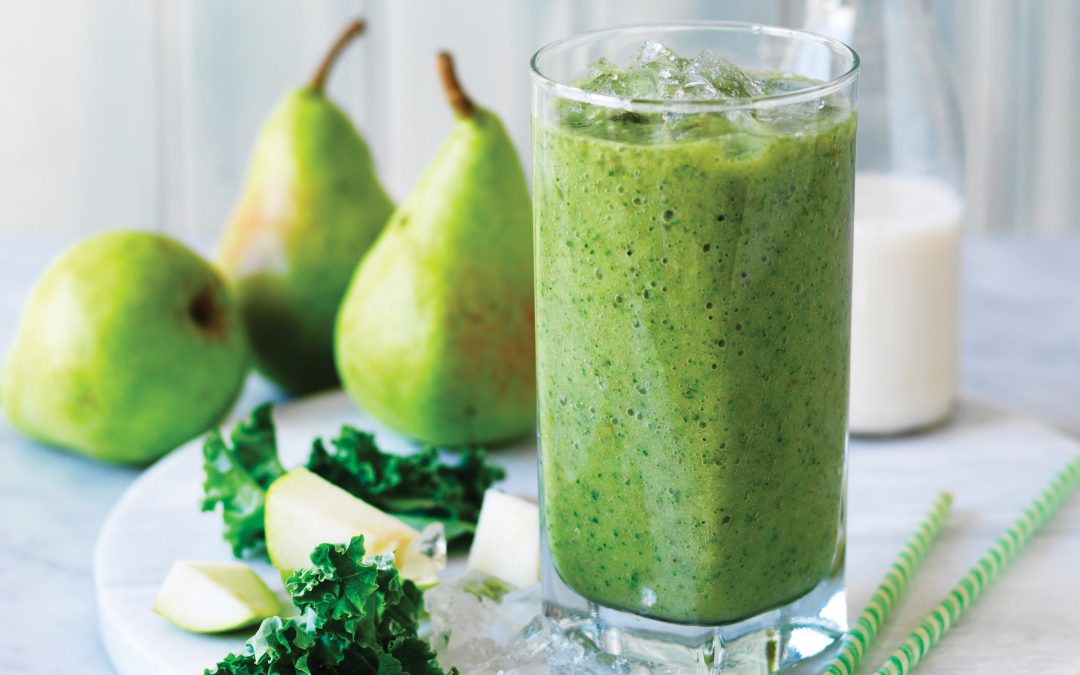Green pear smoothie