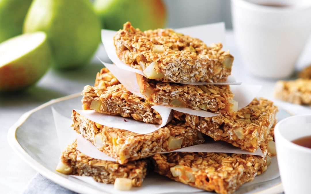 Pear and oat slice