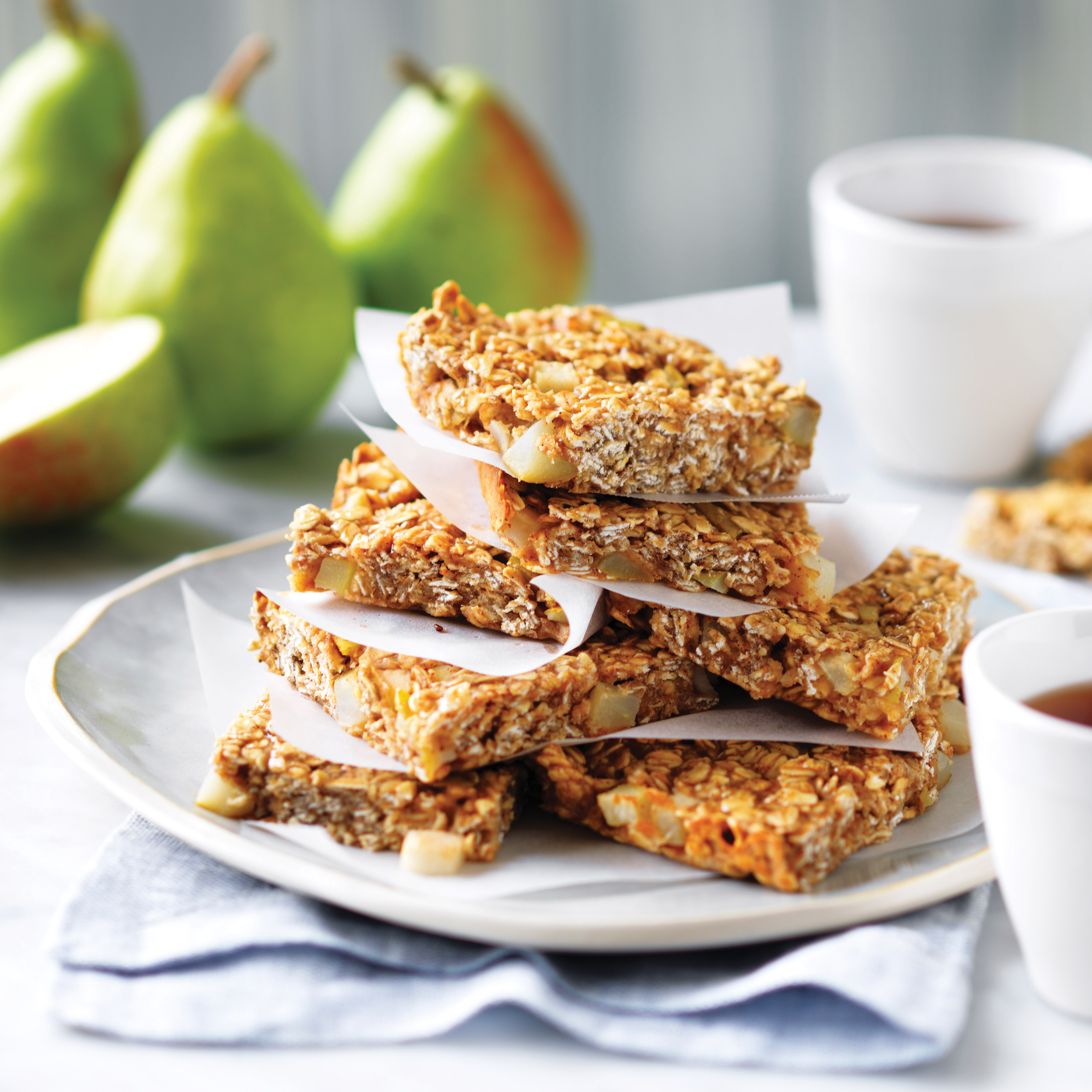 Pear and oat slice | Australian Pears
