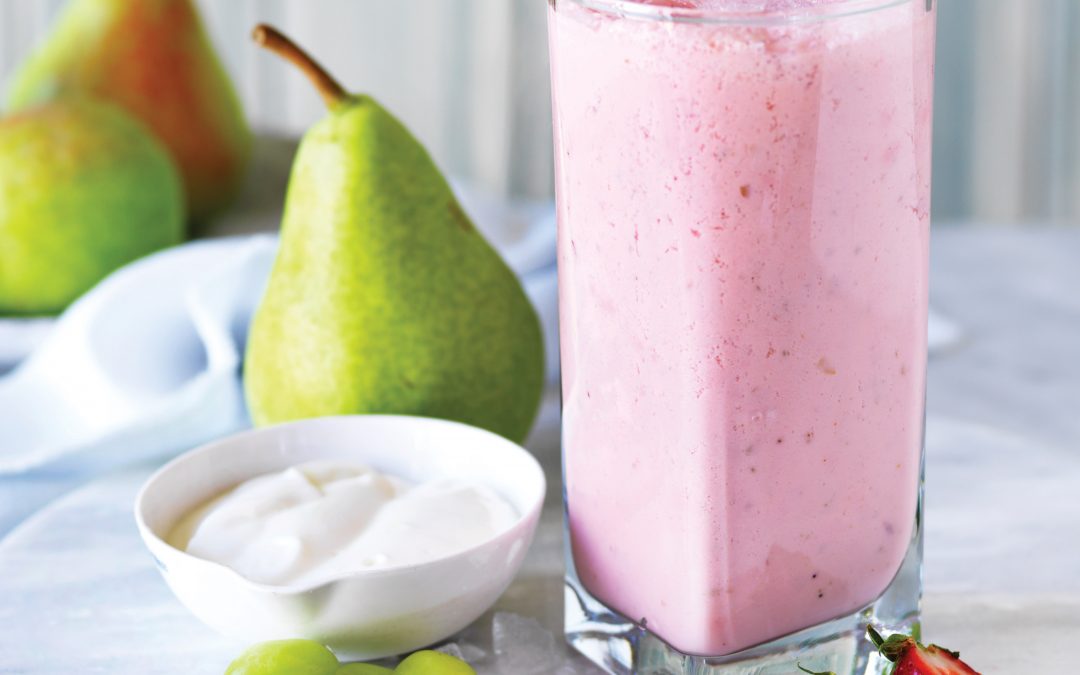 Strawberry and pear smoothie