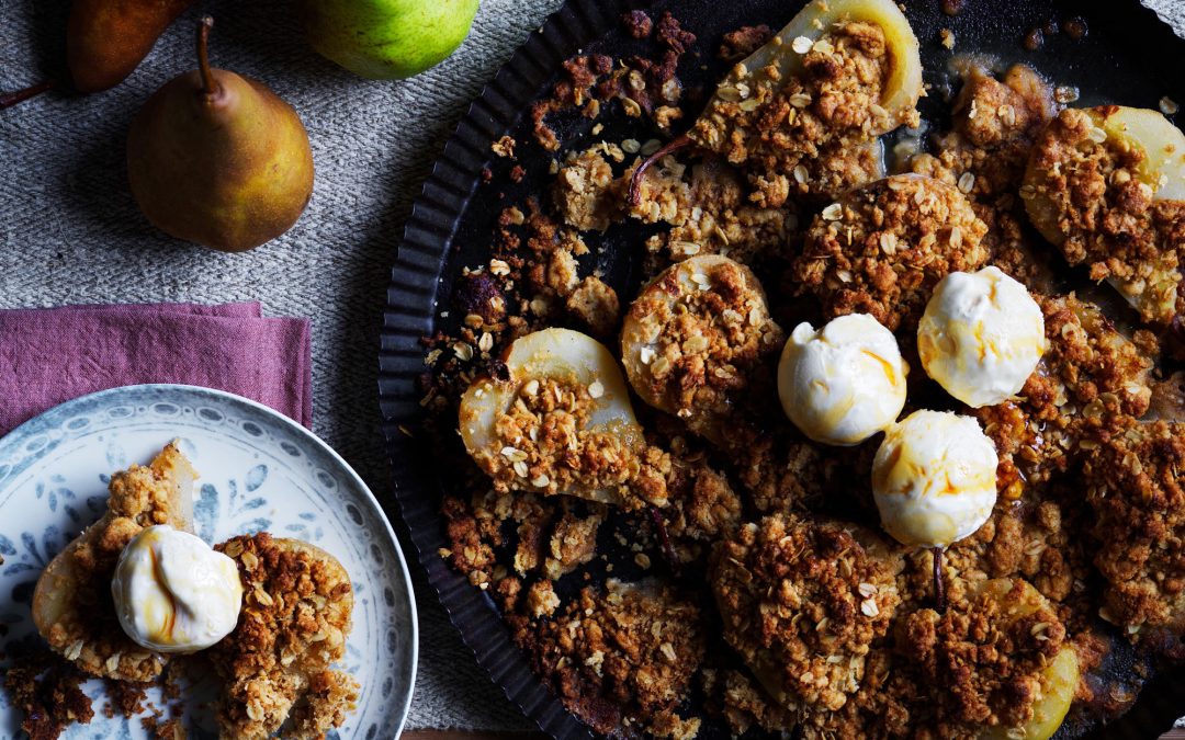 Pear crumble