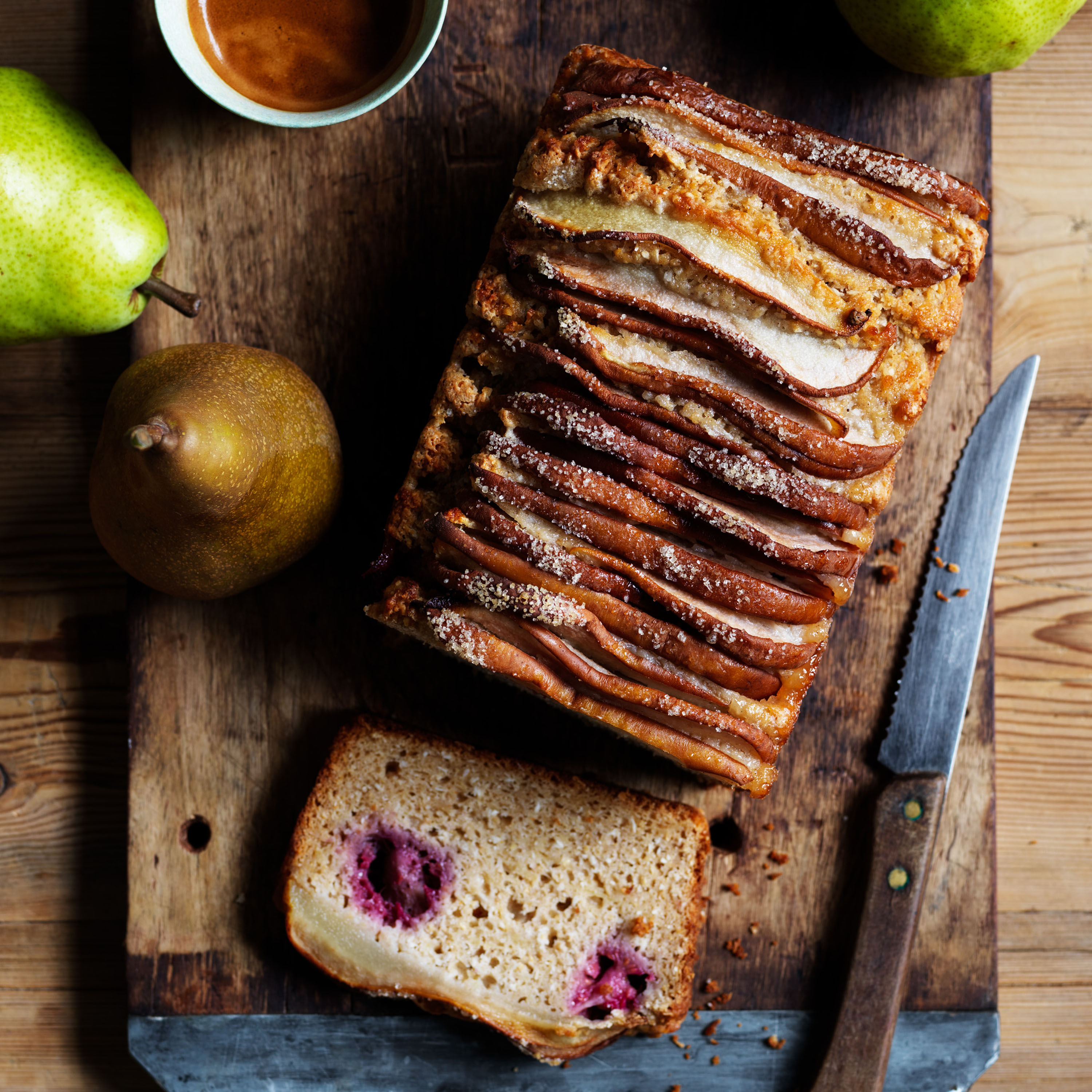 Pear, raspberry and coconut bread | Australian Pears