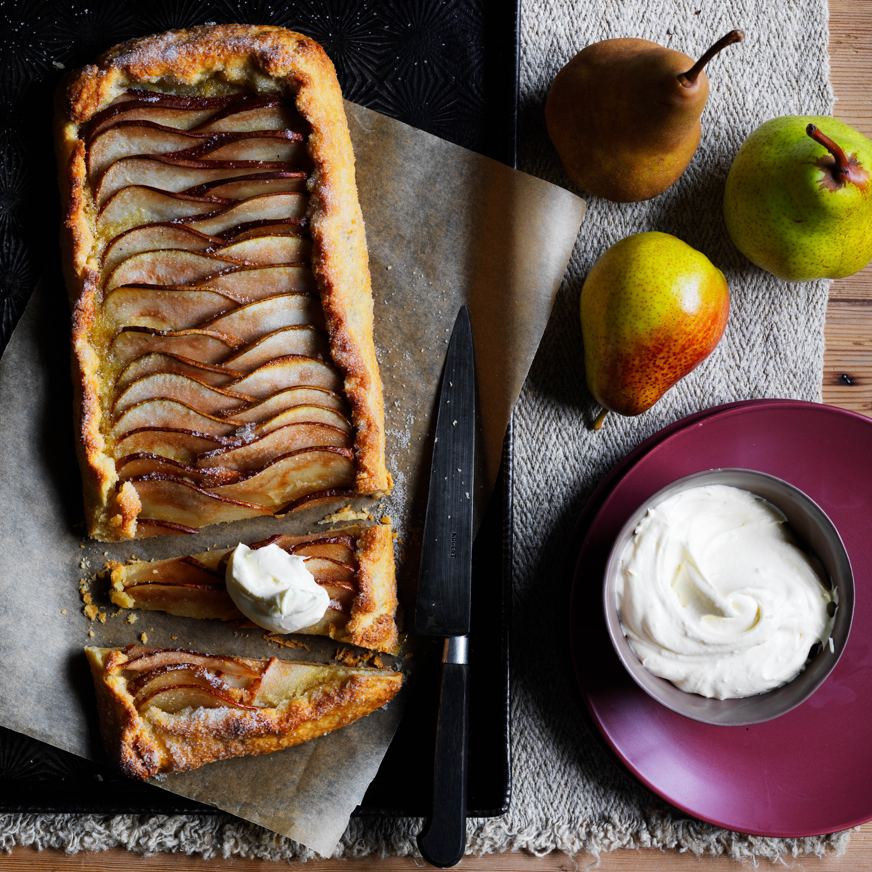 Pear tart with macadamias | Australian Pears
