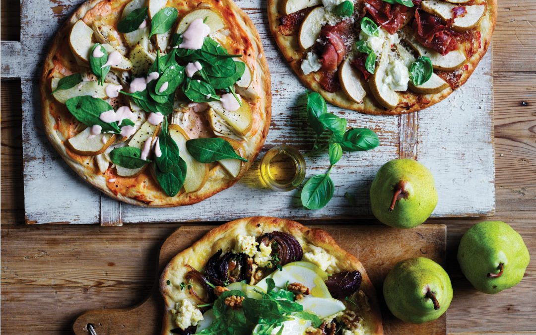 Pear Pizza 3 Ways