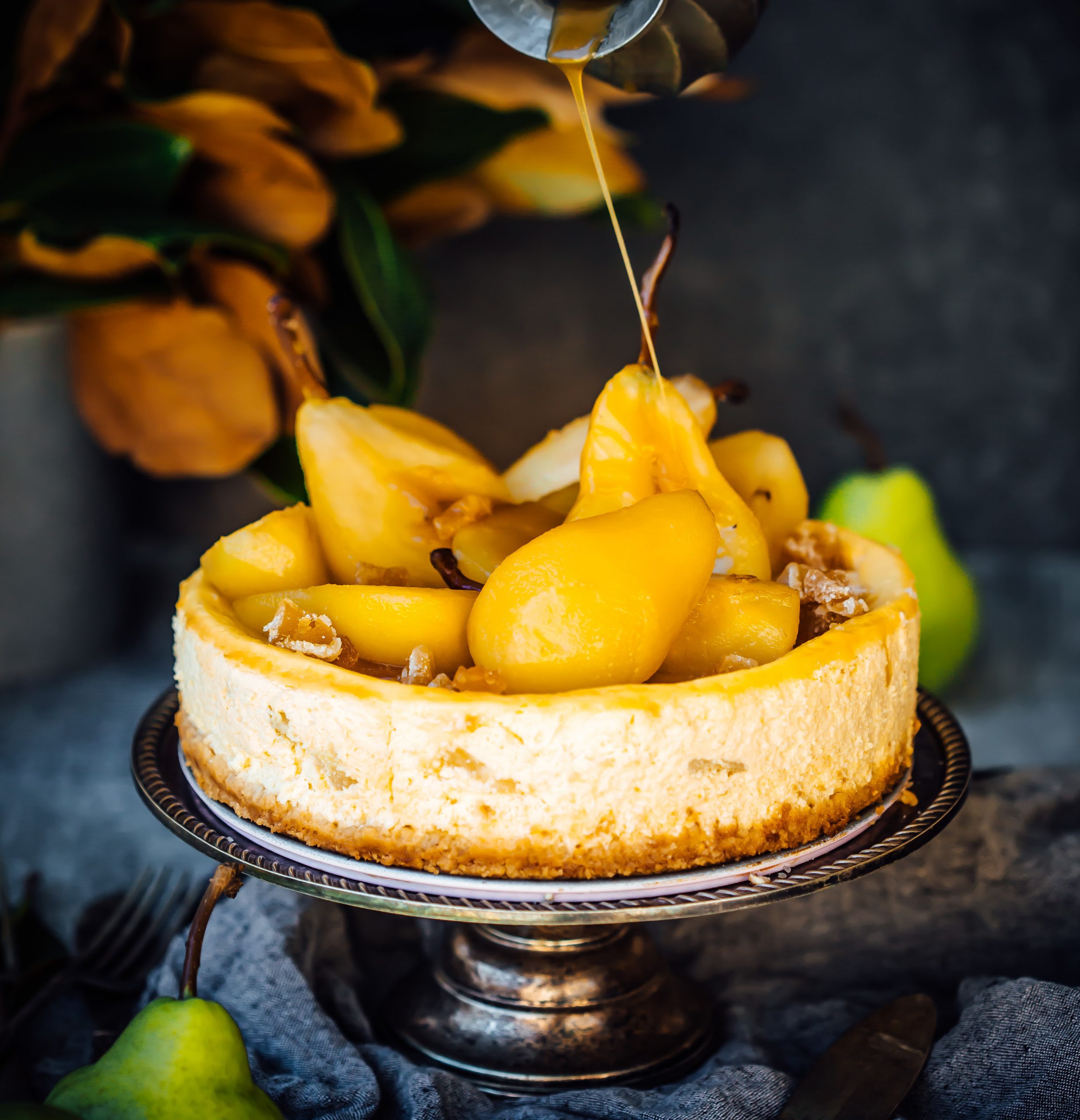 Pear and Ginger Ricotta Cheesecake | Australian Pears
