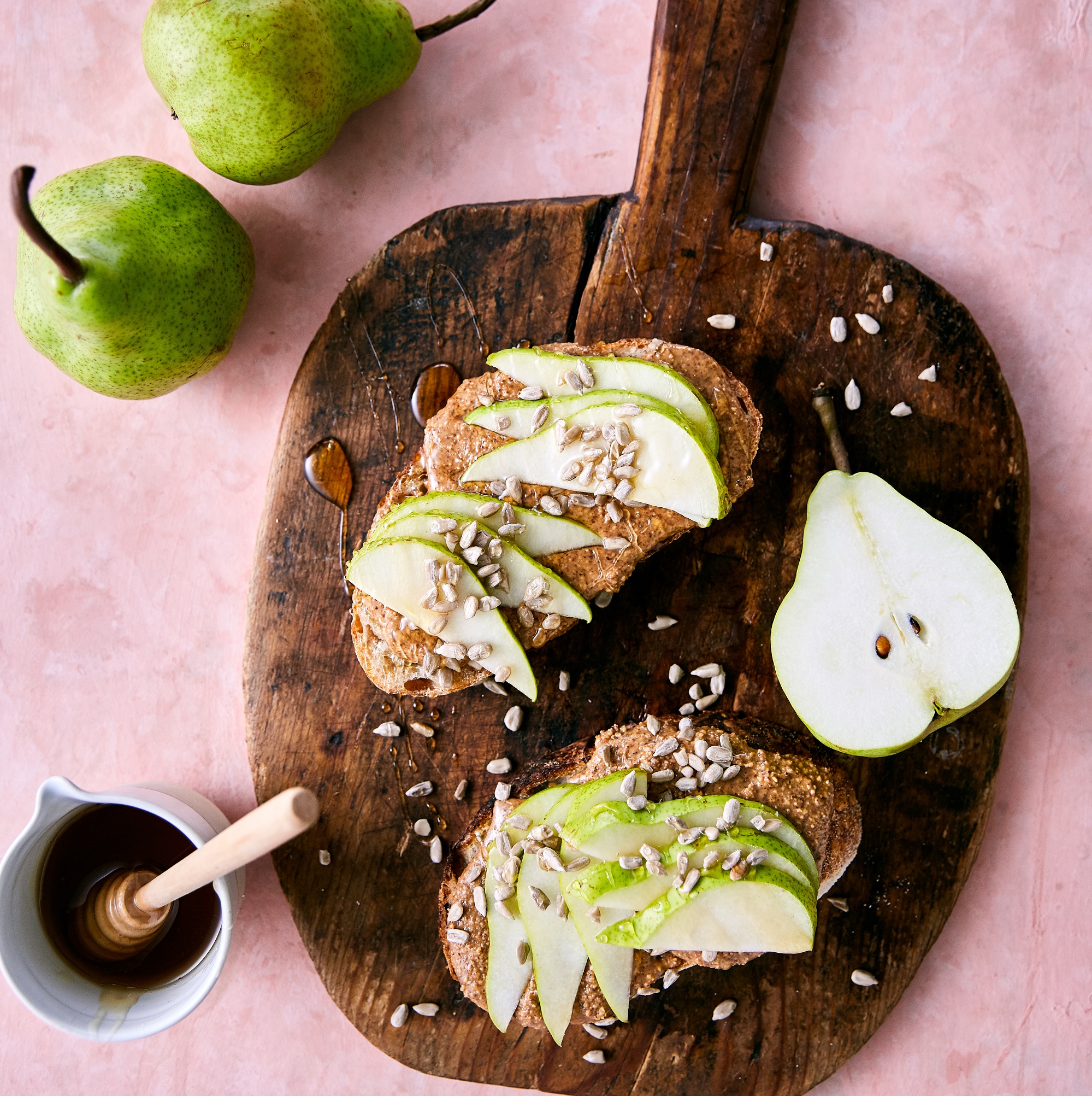 Pears on nut butter toast | Australian Pears