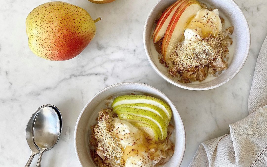 Spiced pear porridge