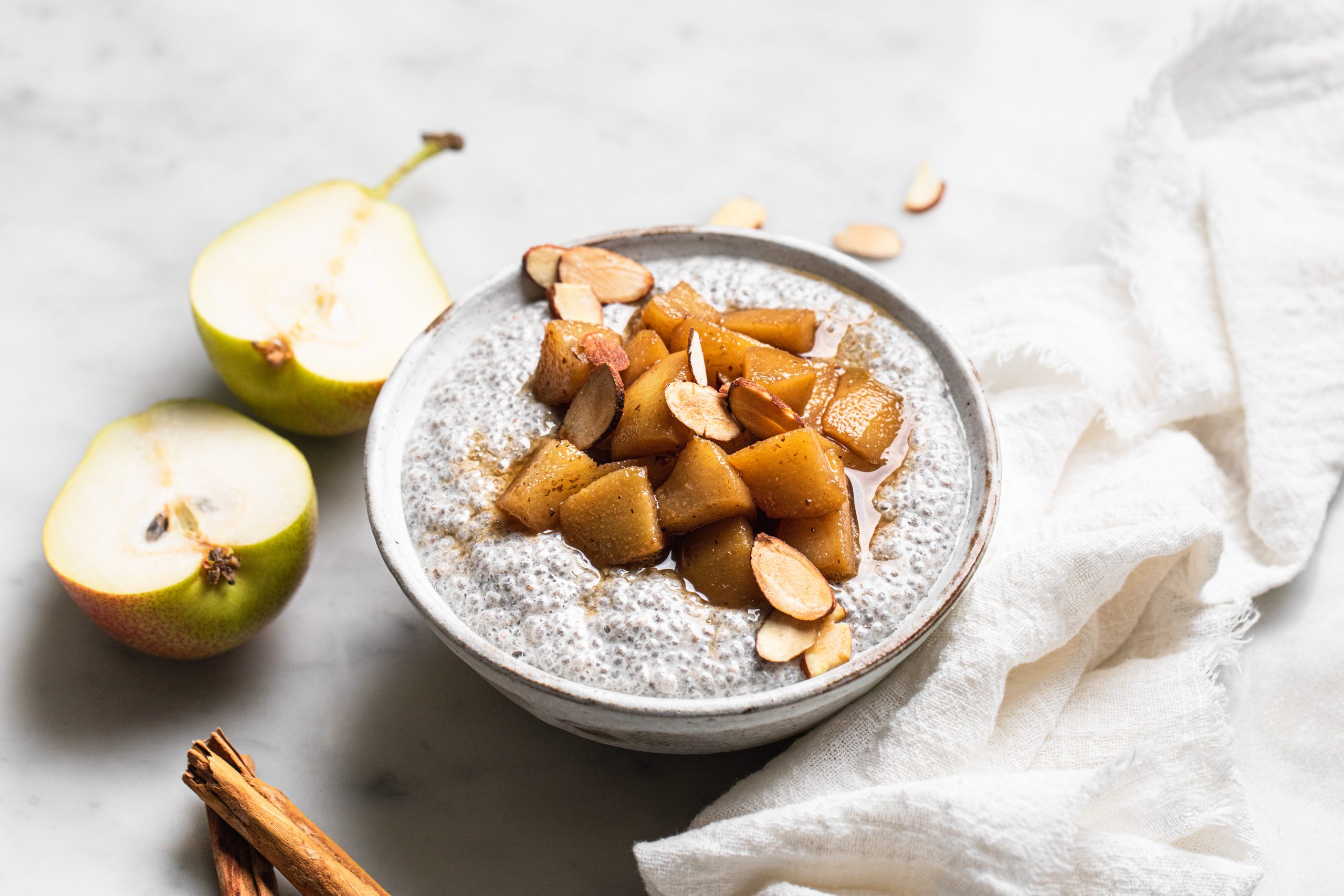 Chai Spiced Pear Chia Puddings | Australian Pears