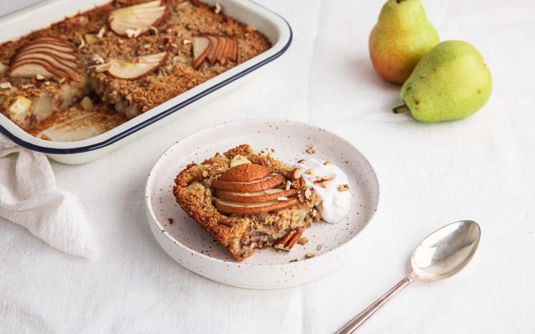 Bartlett Pear Baked Oats